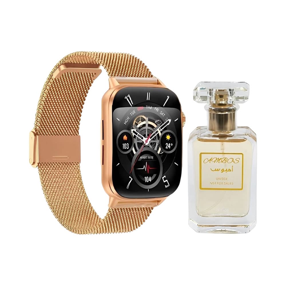 G-Tide Kit Smart Watch G Tide S6 Pro Con Perfume Gold