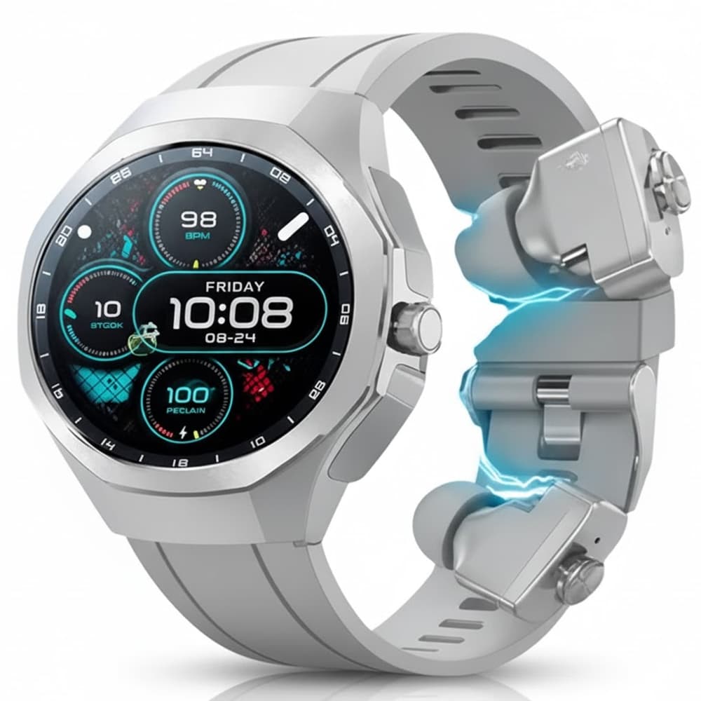 G-Tide R9 Edge com IP68 / Fone de Ouvido Integrado / Bluetooth / Tela AMOLED - Silver