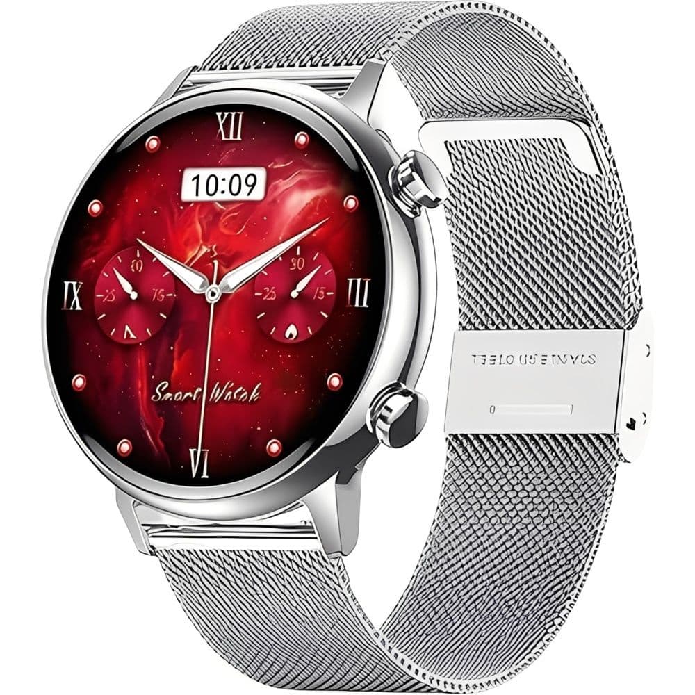 G-Tide Romance com IP68 / Tela 1.1 IPS / NFC / Bluetooth / Sensor HR - Silver