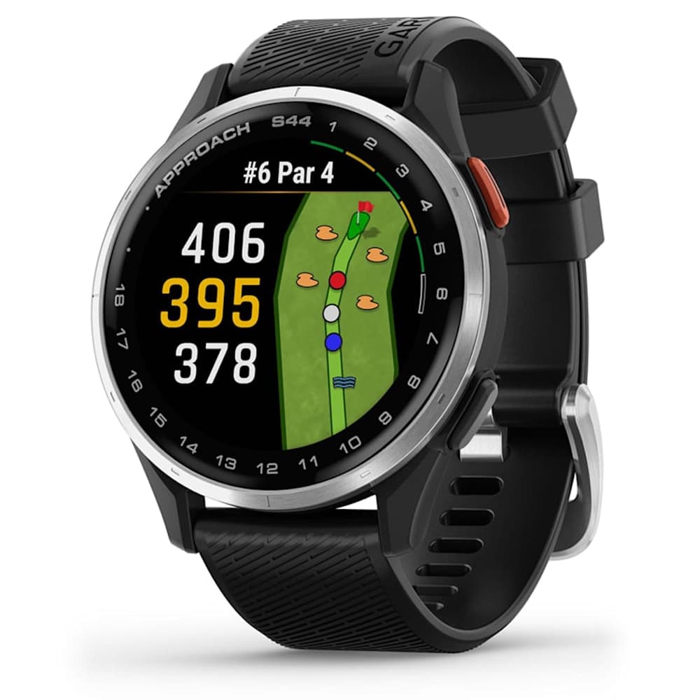 Garmin Approach S44 010-03009-00 com Tela AMOLED / 5 ATM / 43mm / Wi-Fi - Black