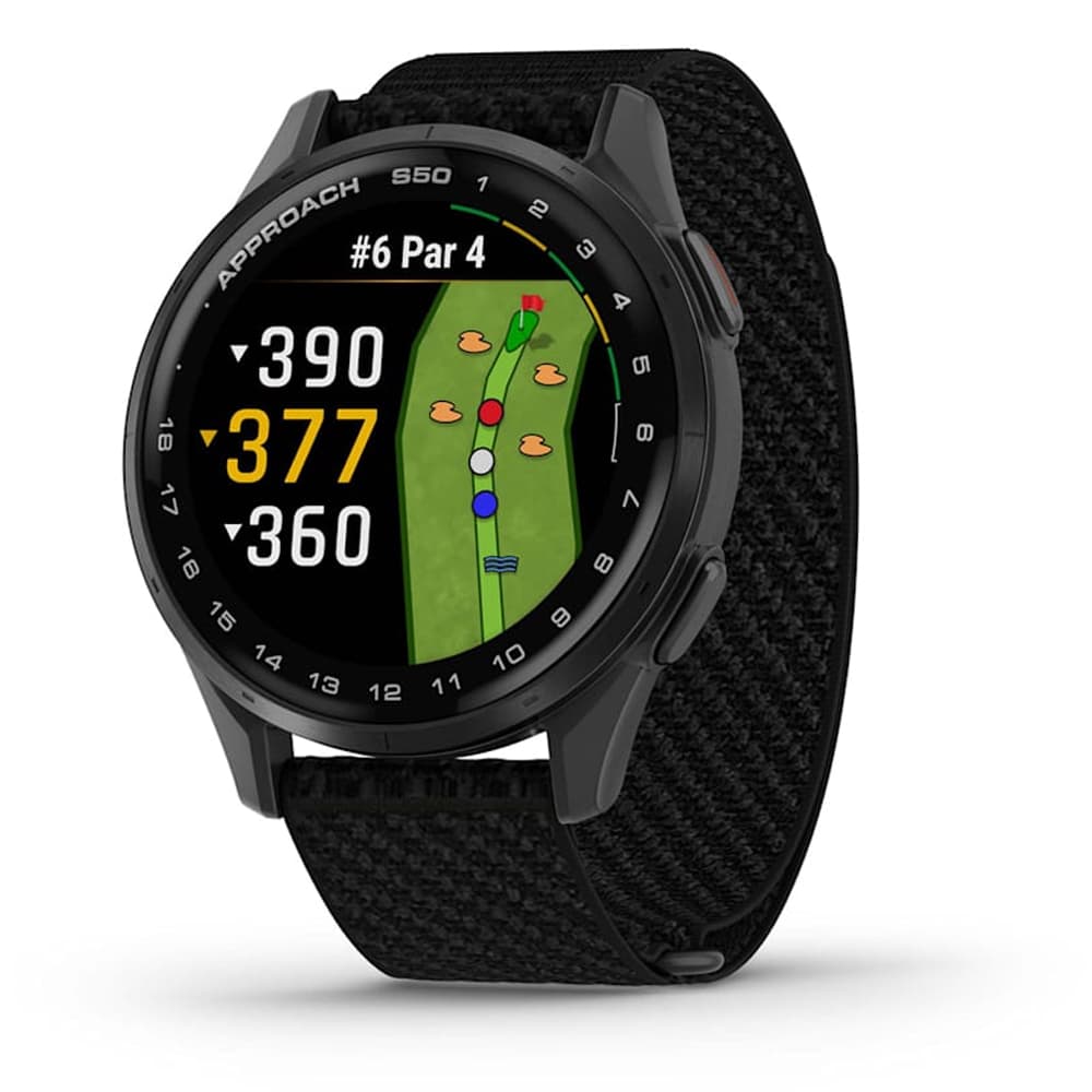 Garmin Approach S50 010-03010-00 com Tela AMOLED / 5 ATM / 43mm / Wi-Fi - Black