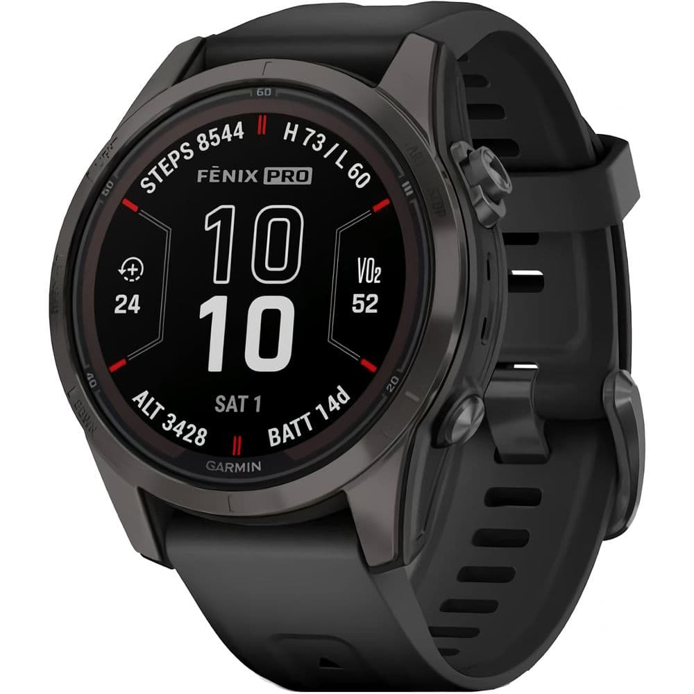 Garmin Fenix 7S Pro Sapphire Solar 010-02776-13 com 42mm / 10 ATM / 32GB / Wi-Fi - Grey