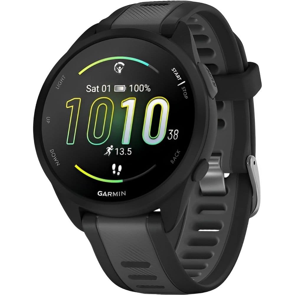 Garmin Forerunner 165 010-02863-20 com 42mm / Tela AMOLED / 4GB / Bluetooth - Black/Sla