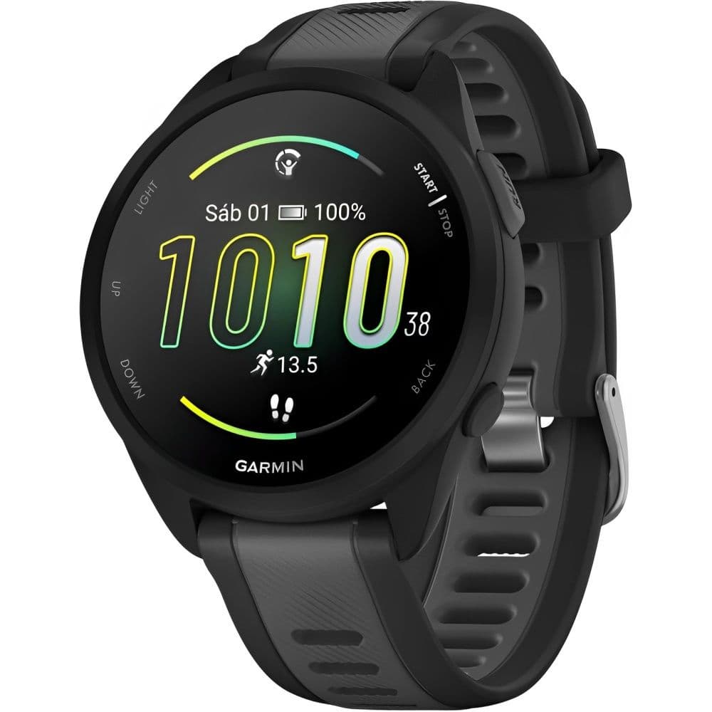 Garmin Forerunner 165 010-02863-AC com 42mm / Tela AMOLED / 4GB / Bluetooth - Black/Sla