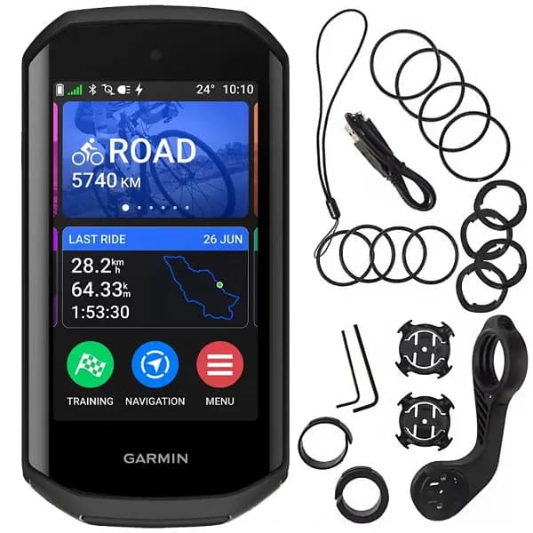 Garmin GPS Esportivo Edge 1050 010-02890 com Wi-Fi Bluetooth - Preto