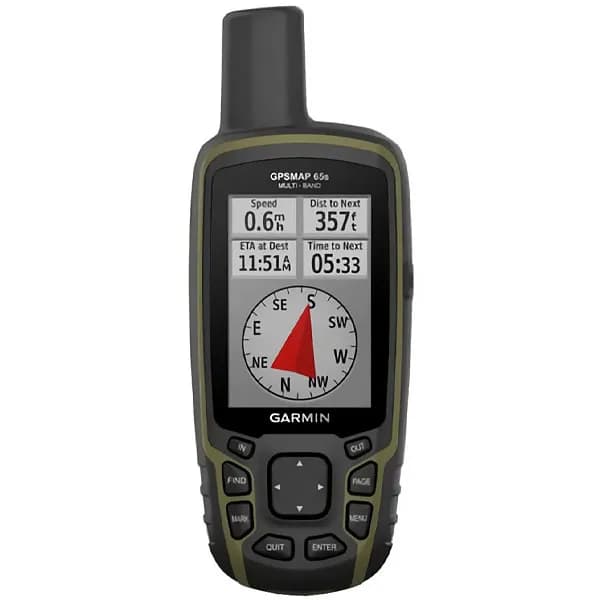 Garmin GPS GPSMAP 65S 010-02451 de 2.6" con Bluetooth - Negro Verde