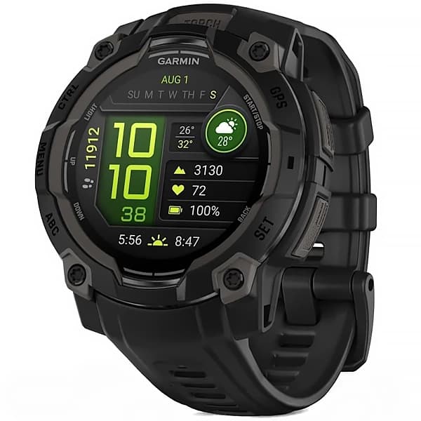Garmin Relógio Instinct 3 AMOLED 010-02936 45 mm com GPS Bluetooth - Preto