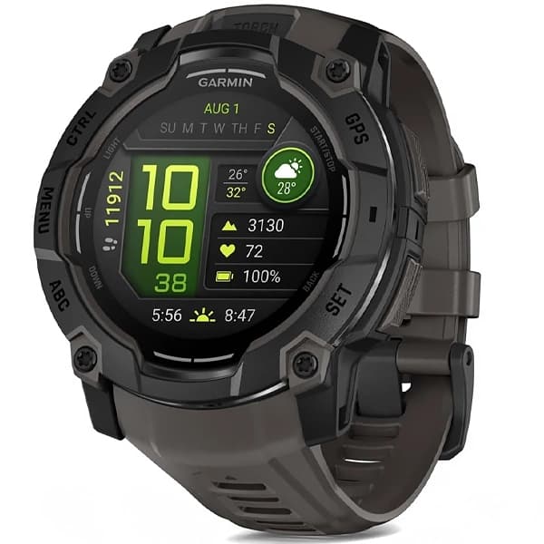 Garmin Relógio Instinct 3 AMOLED 010-03020 50 mm com GPS Bluetooth - Preto Cinza