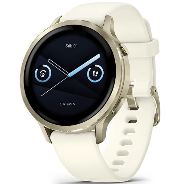 Garmin Relógio Venu 4 010-03013 41mm com GPS Wi-Fi - Dourado Blanco