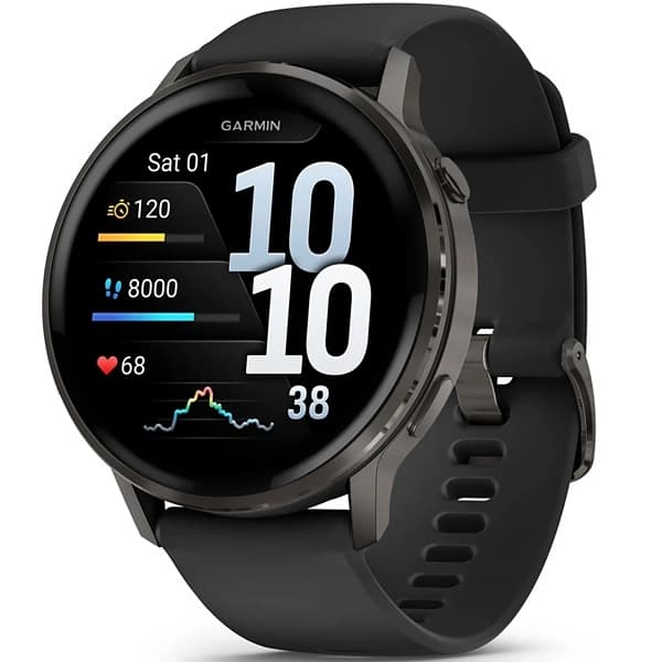 Garmin Relógio Venu 4 010-03014 45mm com GPS Wi-Fi - Preto
