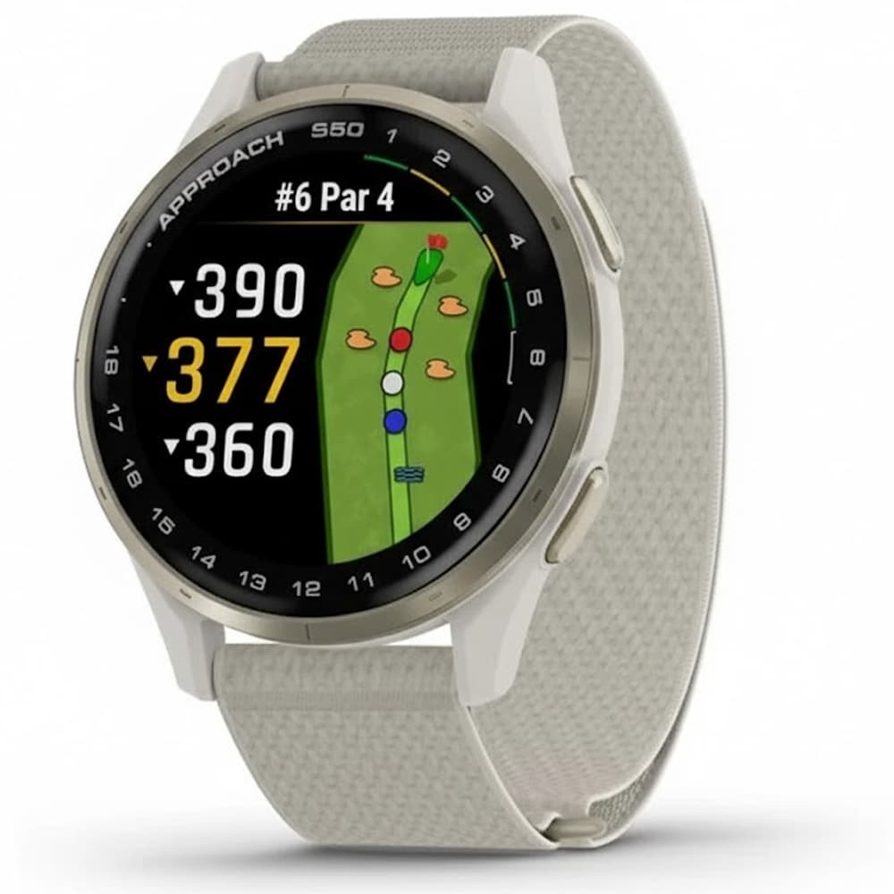 Garmin Reloj GPS Approach S5 010-03010-01 - Cream Gray