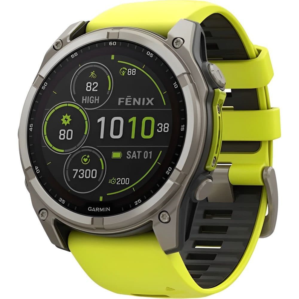 Garmin Reloj GPS Fenix 8 51MM Solar Sapphire 010-02907-20 - Yellow