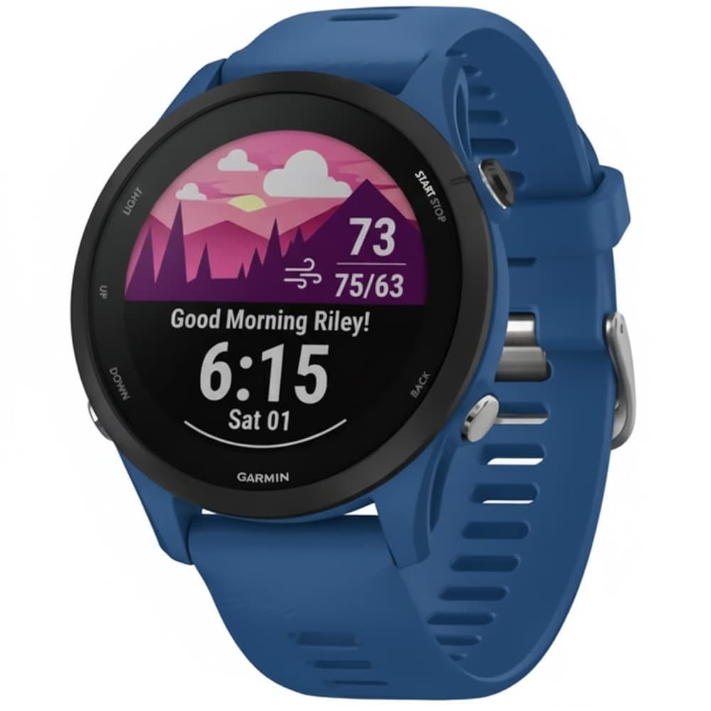 Garmin Reloj GPS Forerunner 255 Basic 46mm 010-02641-01 - Tidal Blue
