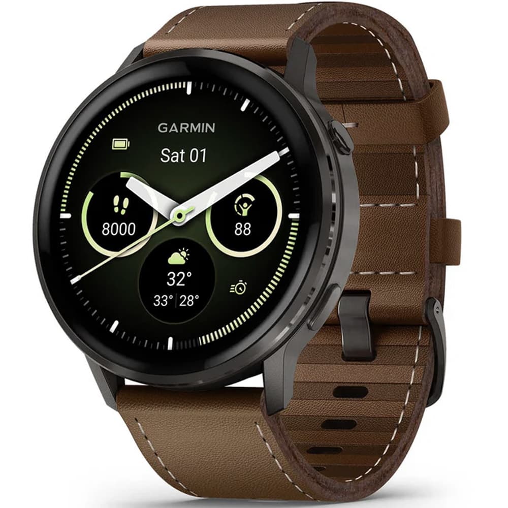 Garmin Reloj GPS Venu 4 41mm 010-03014-03 - Slate Brown Leather