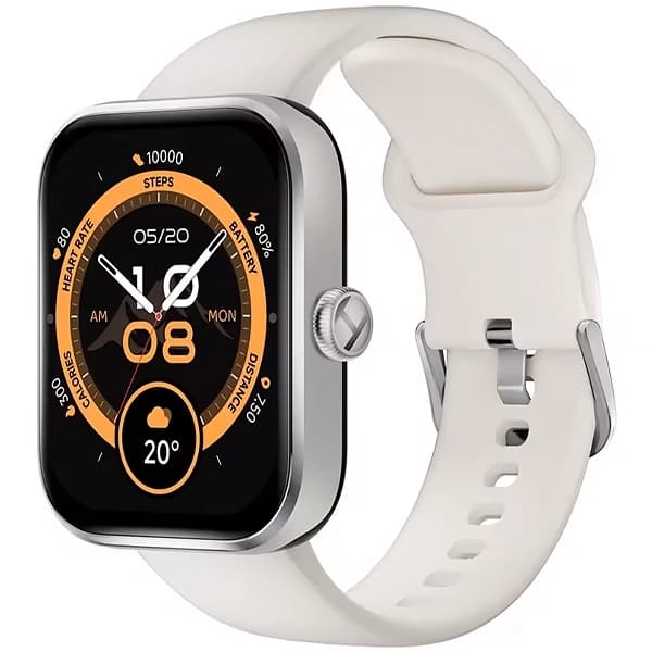 Haylou Relógio Watch 4 HF011 com GPS Bluetooth - Prata Branco