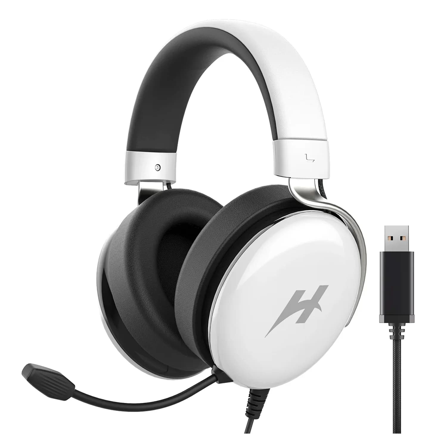 Headset Gamer Haylou HexStorm G1 HDG01 USB - Branco