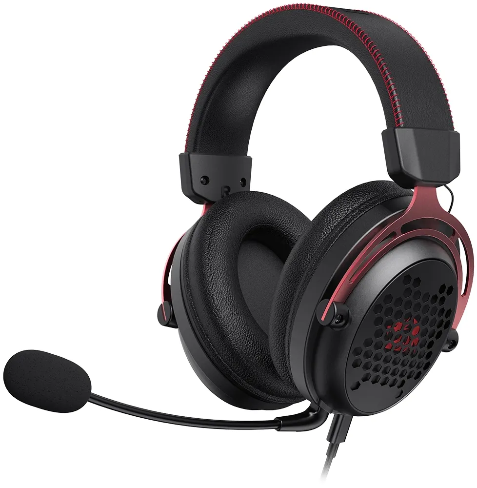 Headset Gaming Redragon H386 DIOMEDES Micrófono Omnidireccional/7.1 Virtual/53mm - Black/Red