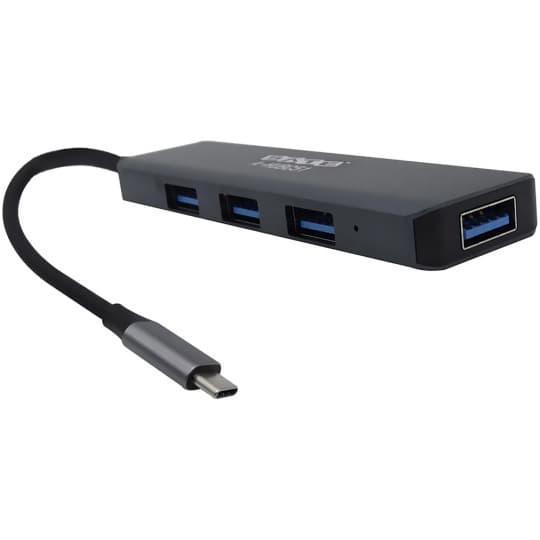 Hub USB-C Satellite A-HUBC51 con 4 Puertos USB 3.0 - Gris