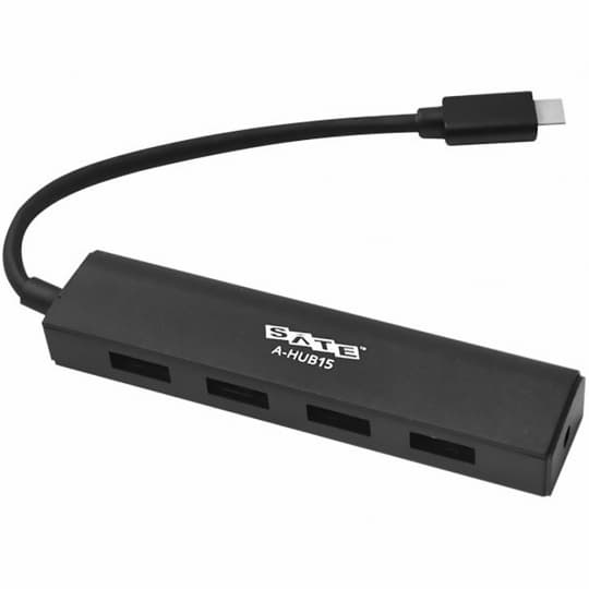 Hub USB Satellite A-HUB15 con 4 Puertos USB 3.0 - Negro
