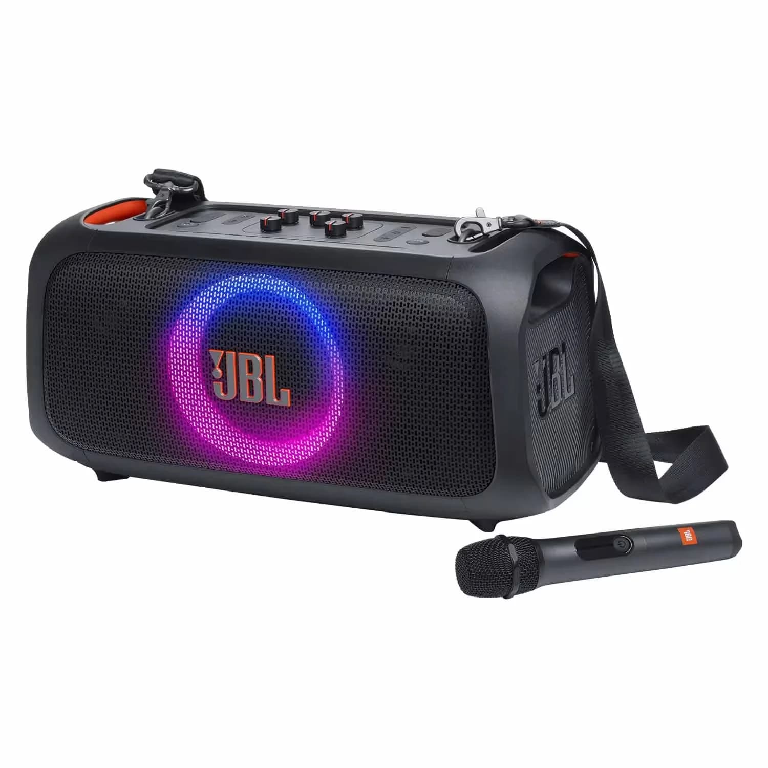 JBL Caixa de Som Portátil JBL PartyBox On-the-Go Essential Bluetooth + Microfone - Preto