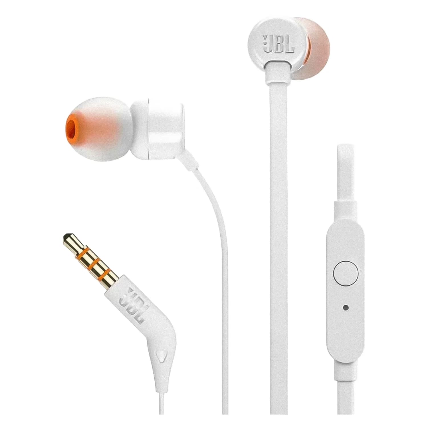 JBL Fone de Ouvido JBL T110 com Fio - Branco