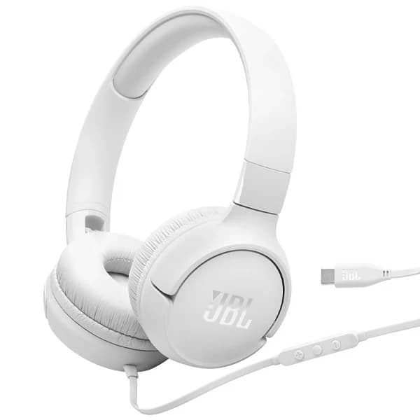 JBL Fone de Ouvido JBL TUNE 520C com Microfone e Cabo de 1.20 Metros - Branco