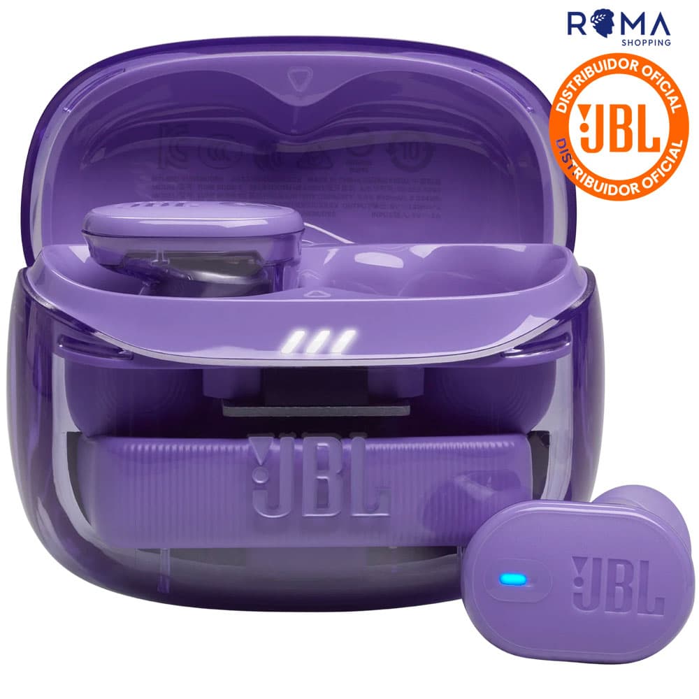 JBL Fone de Ouvido JBL Tune Buds 2 Ghost TWS NC Bluetooth - Roxo