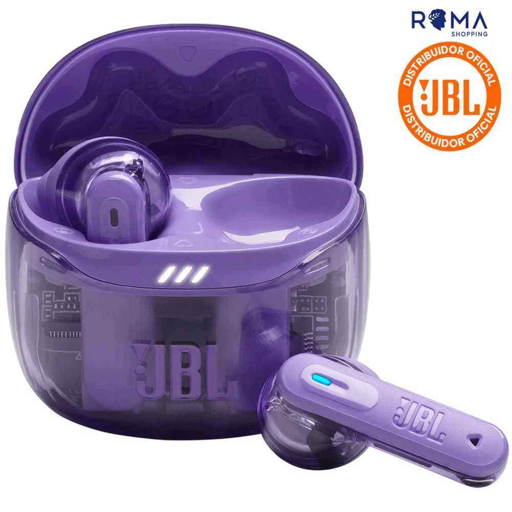 JBL Fone de Ouvido JBL Tune Flex 2 Ghost Edition Bluetooth - Roxo