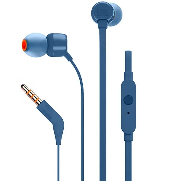 JBL Fone de Ouvido JBL TUNE110 com Microfone e Cabo de 1.1 Metros - Azul