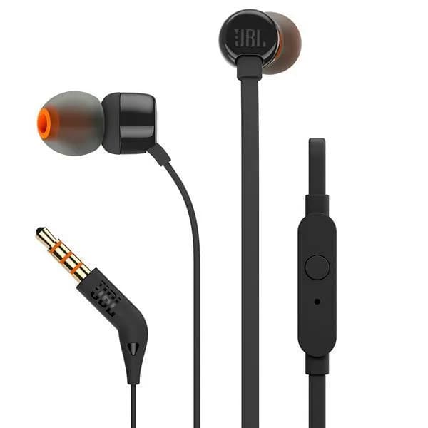 JBL Fone de Ouvido JBL TUNE110 com Microfone e Cabo de 1.1 Metros - Preto