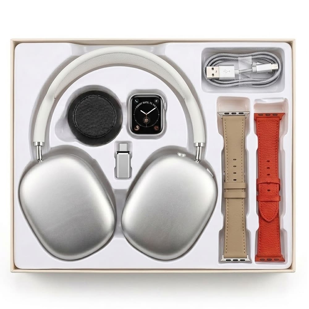 Kit Okpu D99 Smartwatch + Parlante + Auricular - Silver