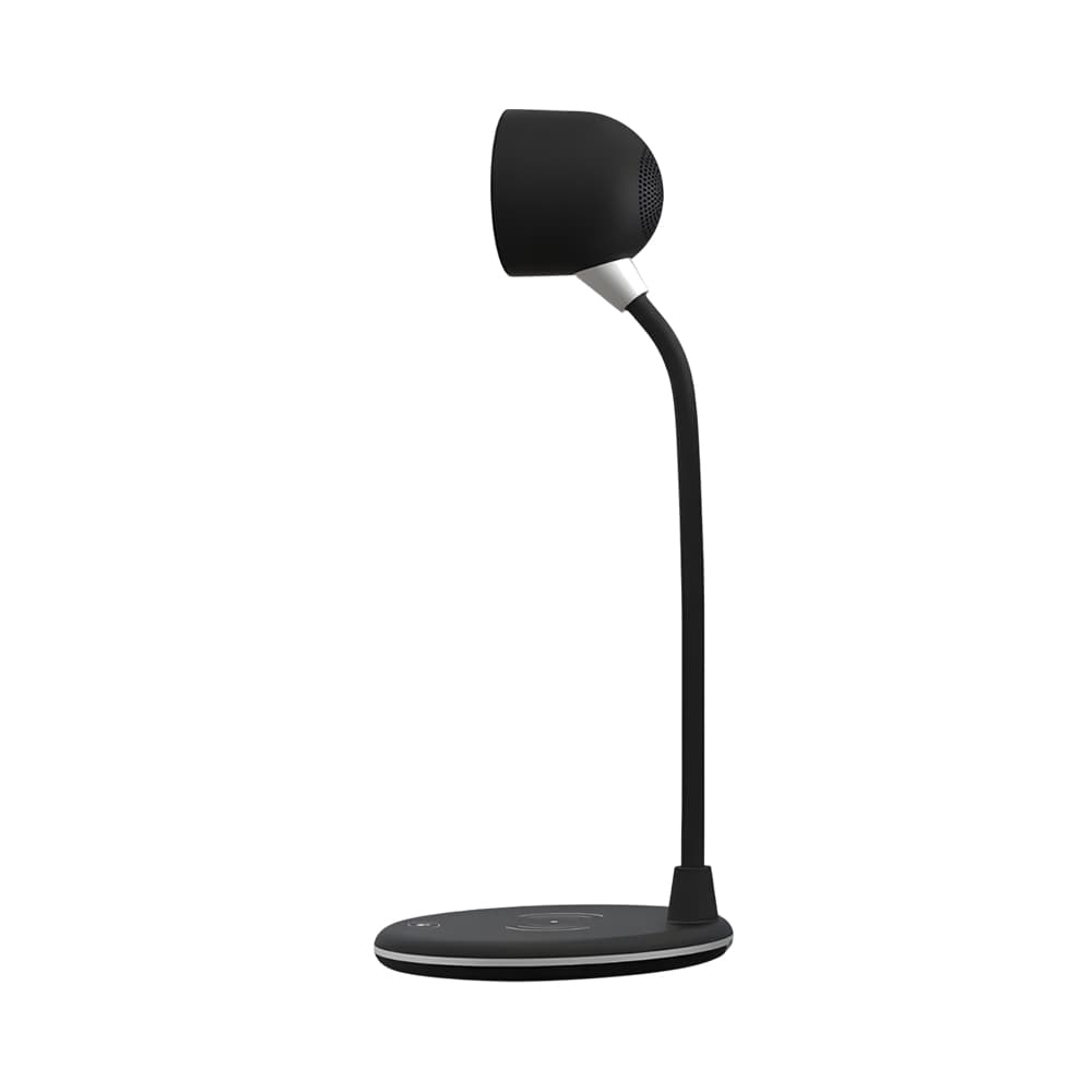 Lampara Led De Mesa Con Cargador Inalambrico Y Speaker L4 532 6 5 W Negro