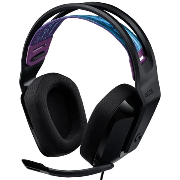 Logitech Headset Gaming Logitech G335 com 3.5 mm para PC Playstation Xbox Nintendo Switch e Smartphone - Pret