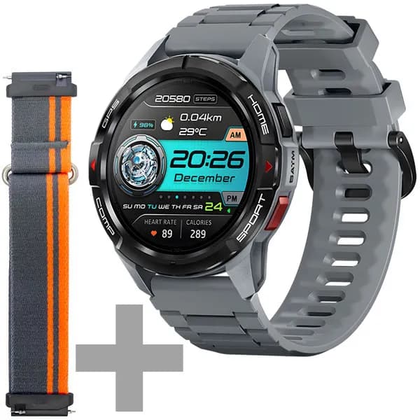 Mibro Relógio GS Active XPAW016 com GPS Bluetooth - Cinza + Pulseira