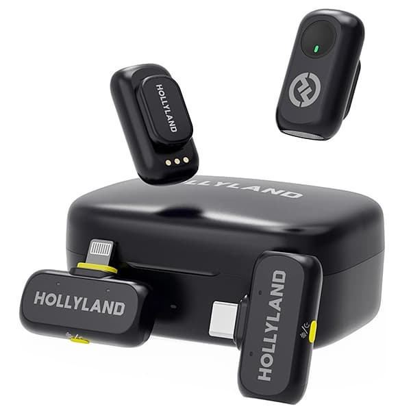 Microfone Sem Fio para Smartphone Hollyland LARK A1 Combo com USB-C e Lightning - Space Gray (Anatel)