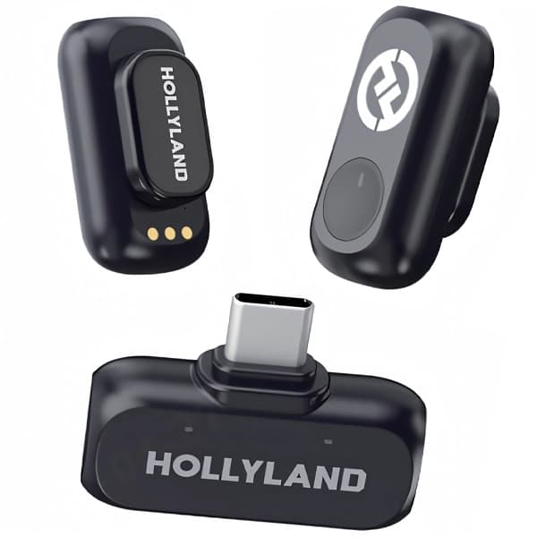 Microfone Sem Fio para Smartphone Hollyland LARK A1 Mini Duo com USB-C - Space Gray (Anatel)