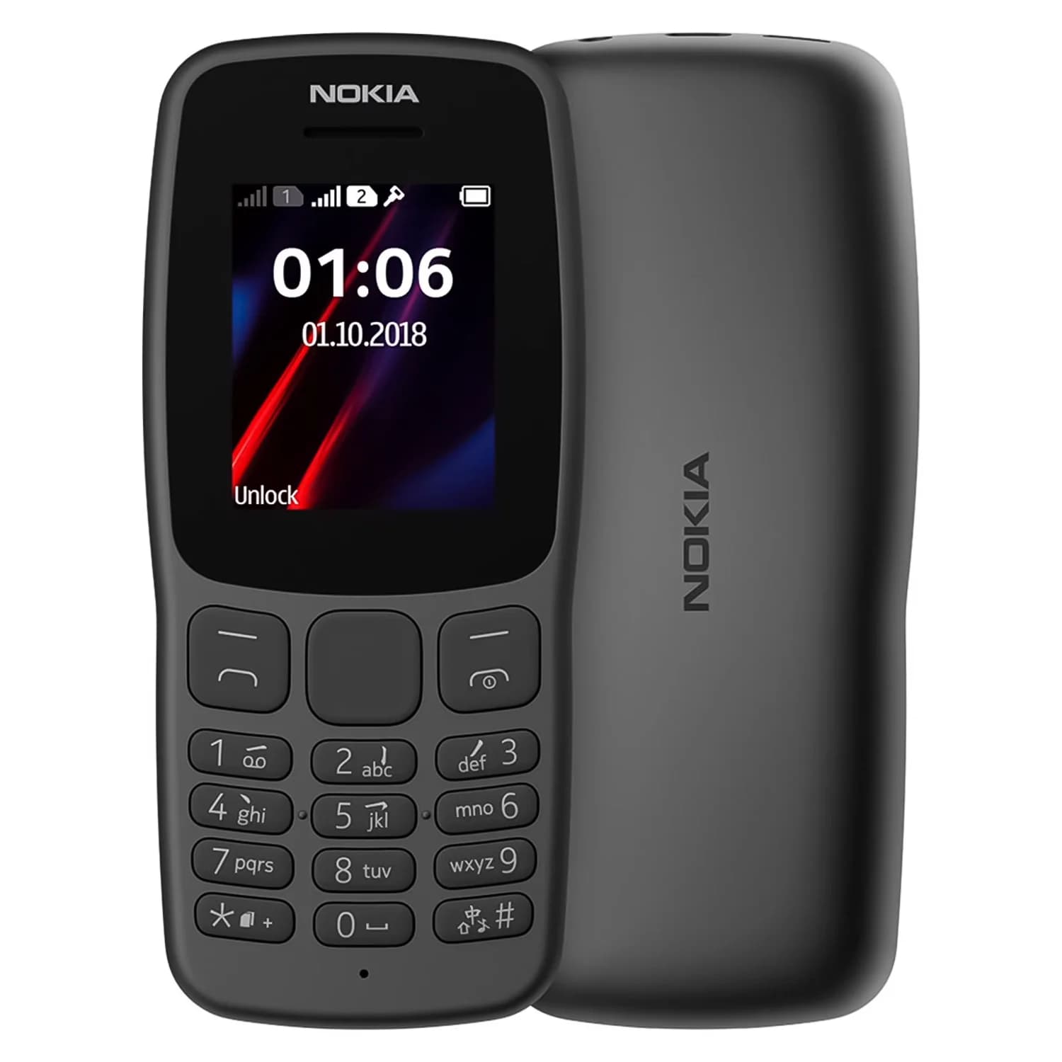 Nokia 106 Ta 1190 Preto