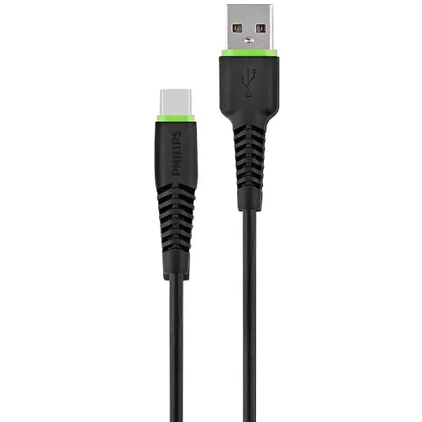 Philips Cabo USB-C Philips DLC1530C 1.2 Metros - Preto Verde