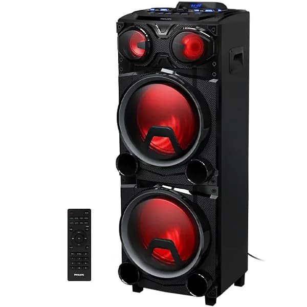 Philips Caixa de Som Philips TAX3705 77 de 12" 200 watts com Bluetooth USB FM - Preto