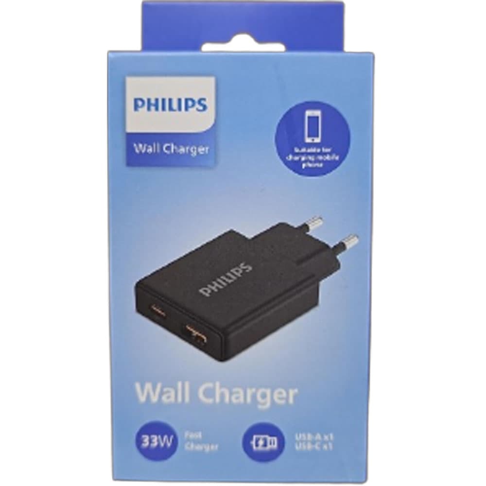Philips Cargador Philips DLP4322CB/70 USB-C/A 33W - Black (Sin Cable)