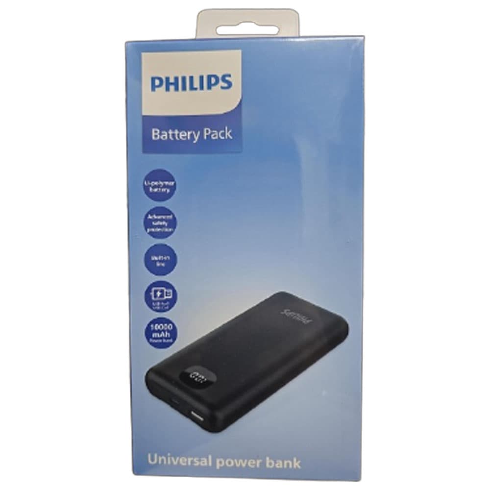 Philips Cargador Portátil Philips DLP8716CB/70 10000mAh Tipo-C/Lightning - Black