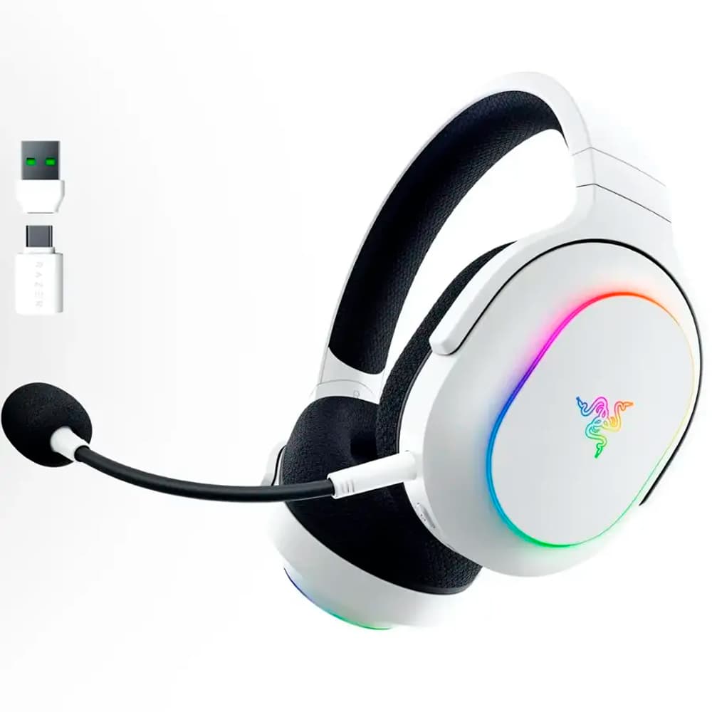 Razer Headset Razer Barracuda X Chroma Wireless Multi Plataforma Branco - RZ04-05220200-R3U1