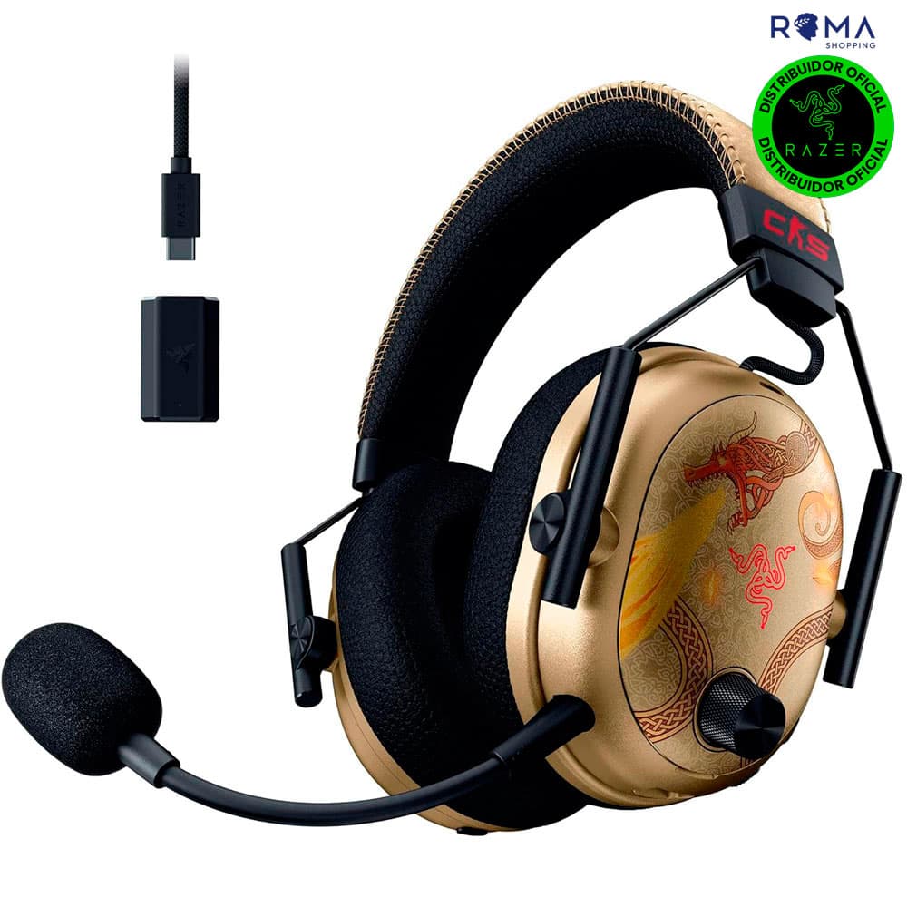 Razer Headset Razer Blackshark V3 Pro Counter Strike 2 ED. FRML Wireless Branco - RZ04-05400800-R3M1