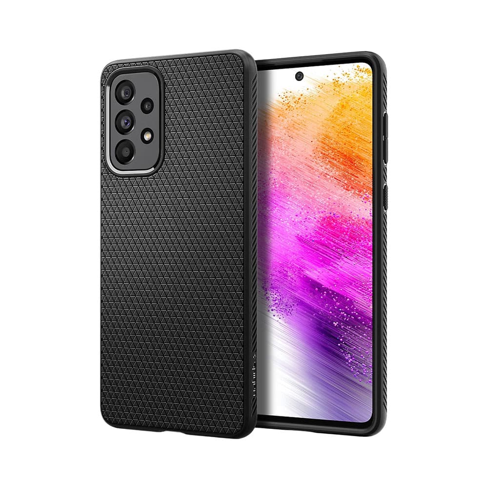 Samsung Estuche Protector Spigen Liquid Air Para Samsung Galaxy A73 5 G Acs04253 Matte Black