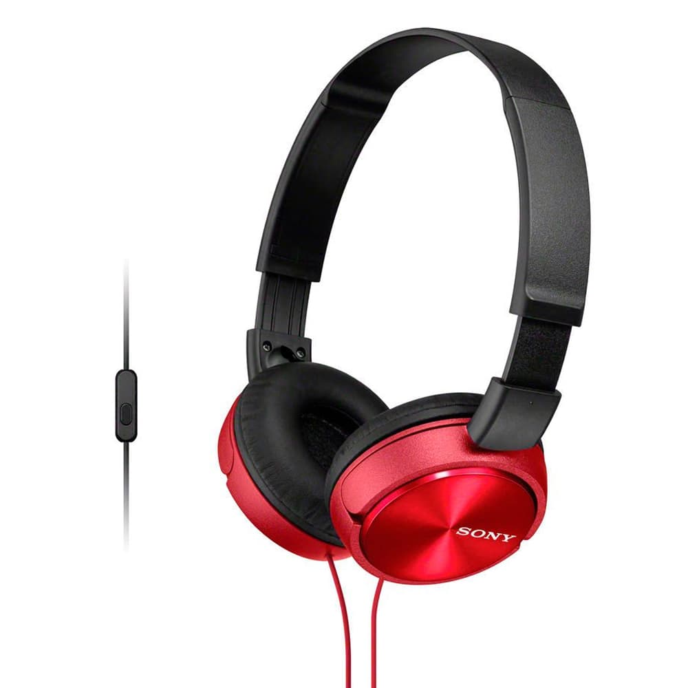 Sony Auricular Sony MDR-ZX310 AP C/Microfono - Rojo