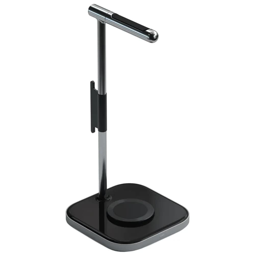 Soporte de Auricular Satechi ST-UCHSMCM 2 en 1 con Cargador Inalámbrico - Black