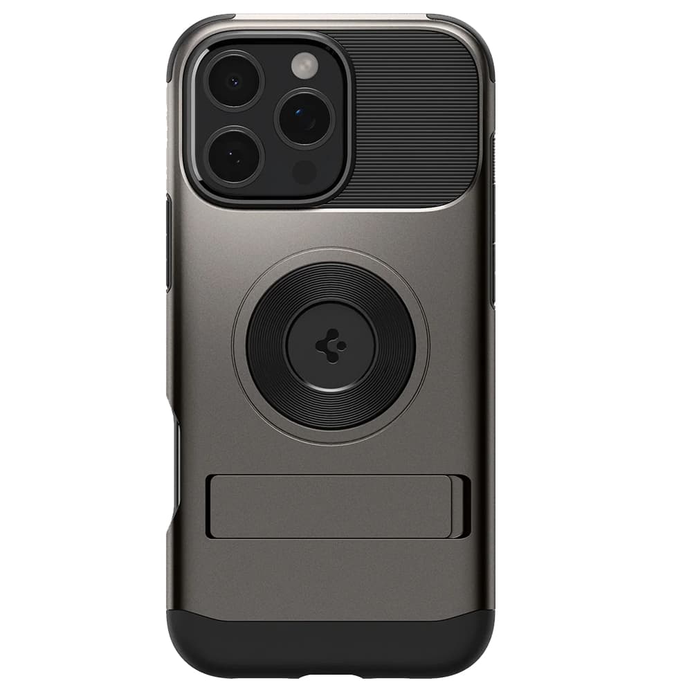 Spigen Capa Spigen iPhone 16 Pro ACS08163 Slim Armor Magfit - Gunmental