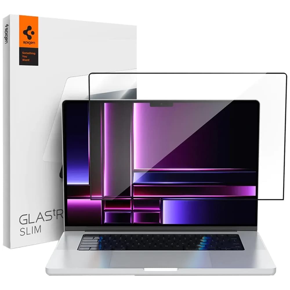 Spigen Pelicula para Macbook Pro 16" Spigen GLAS.TR SLIM AGL04233 - Transparente