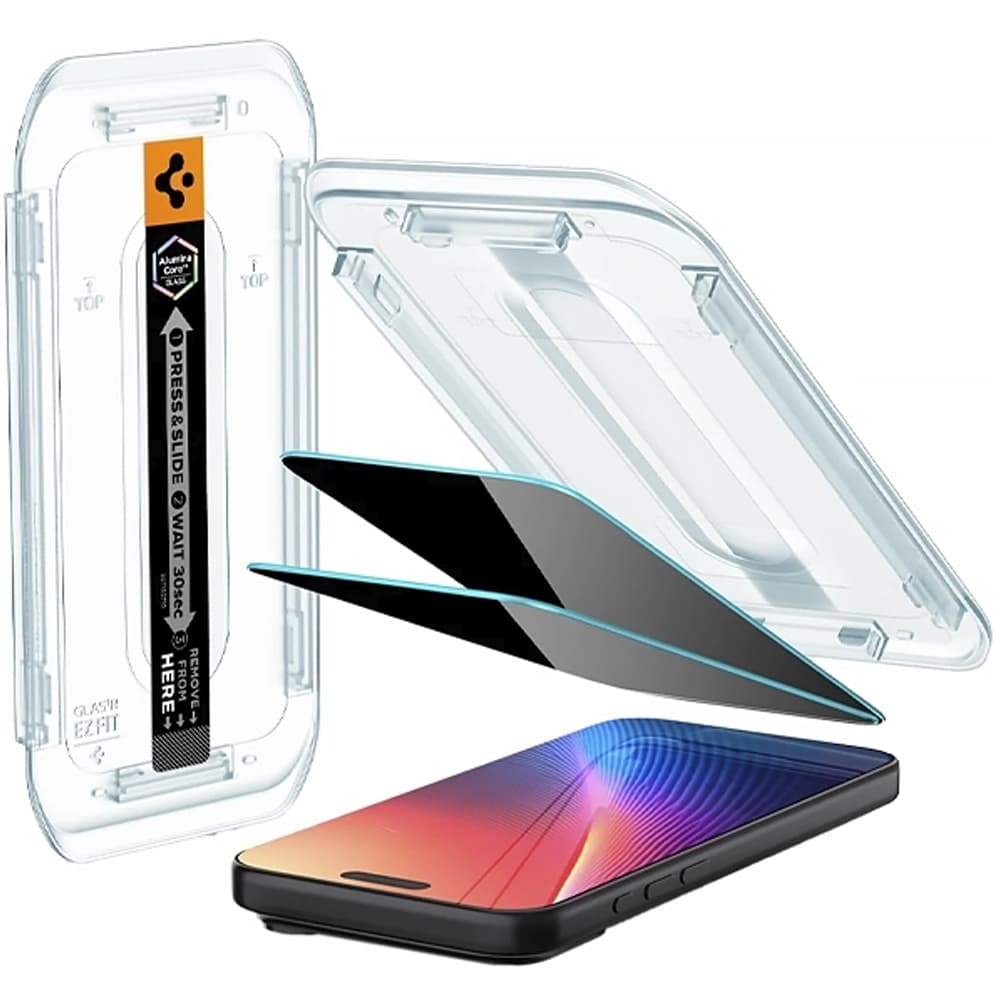 Spigen Pelicula Spigen Iphone 16 Pro/17Pro Glas Tempered Reinforced Easy Fit Transparente AGL07929 2 Piezas