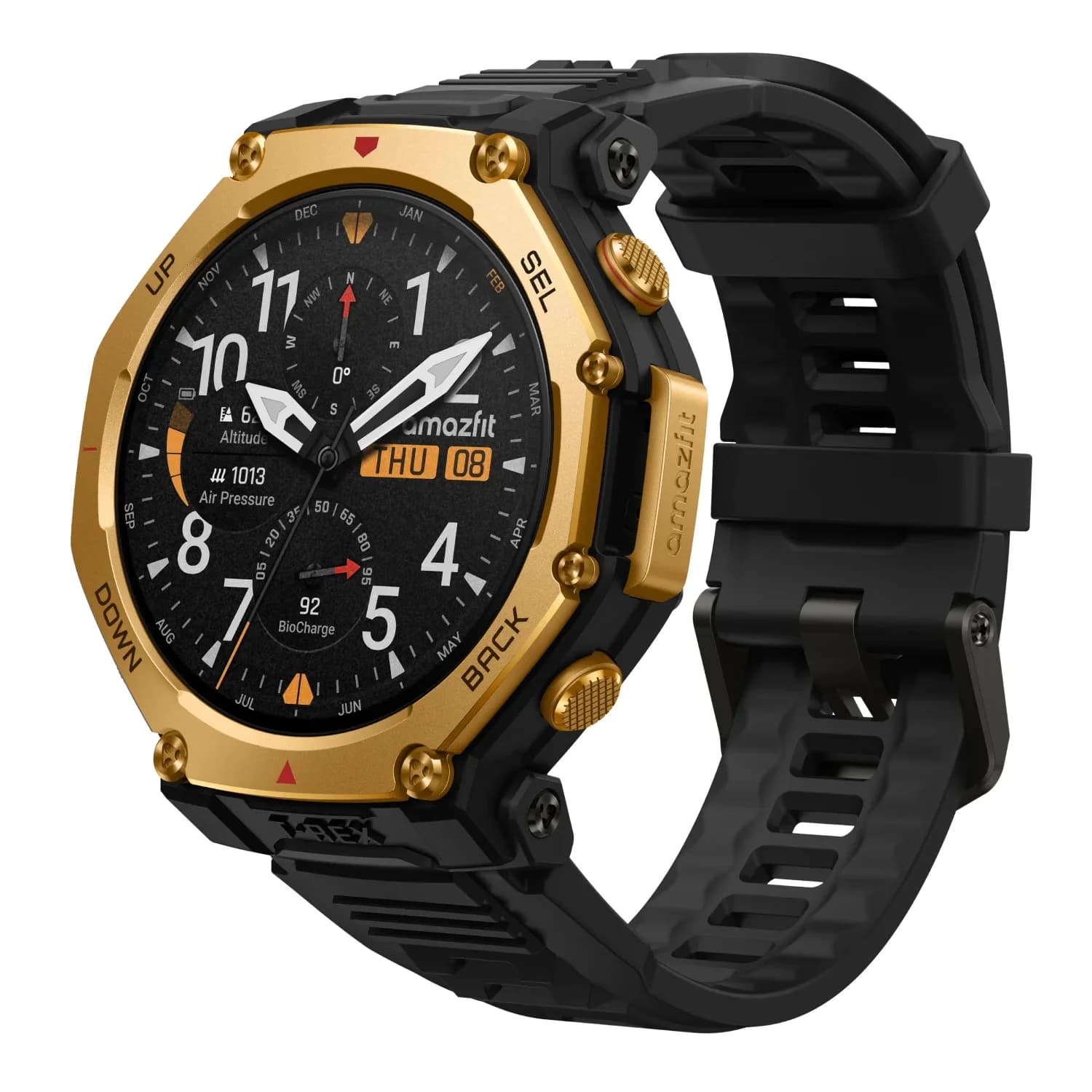 Xiaomi Amazfit T-Rex 3 Pro A2444 48mm - Preto e Dourado